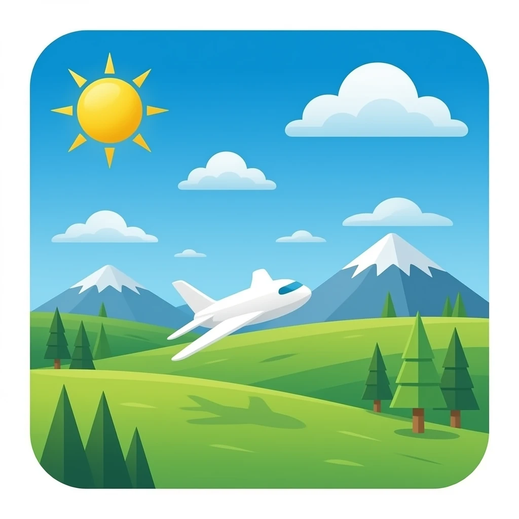 Inside a plane emoji