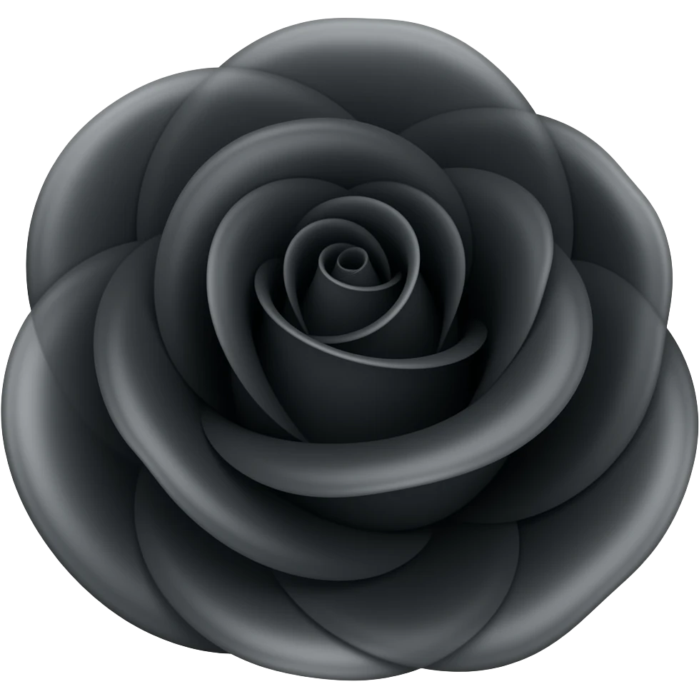 Rosa negra emoji