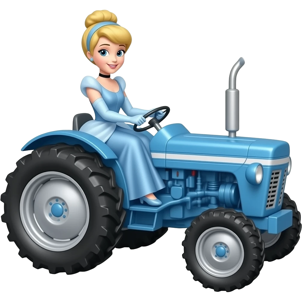 Cinderela Driving The Tractor emoji