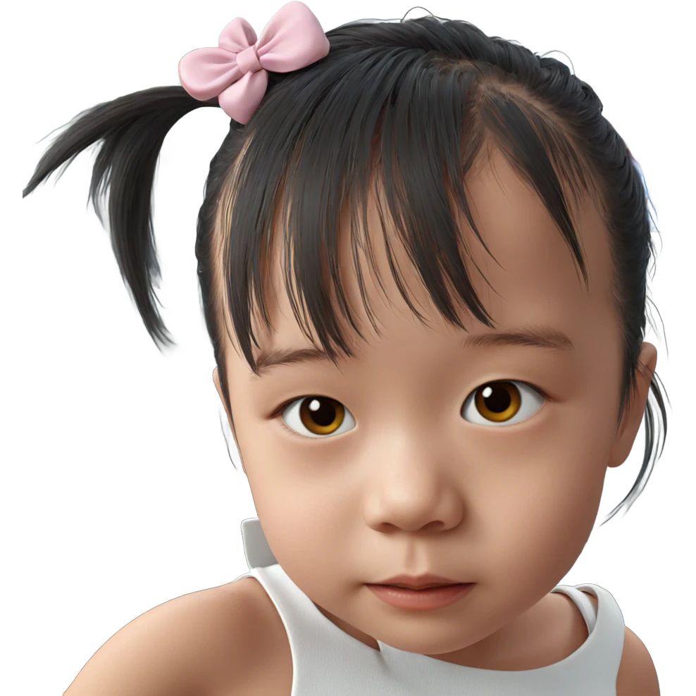 realistic portrait of girl emoji