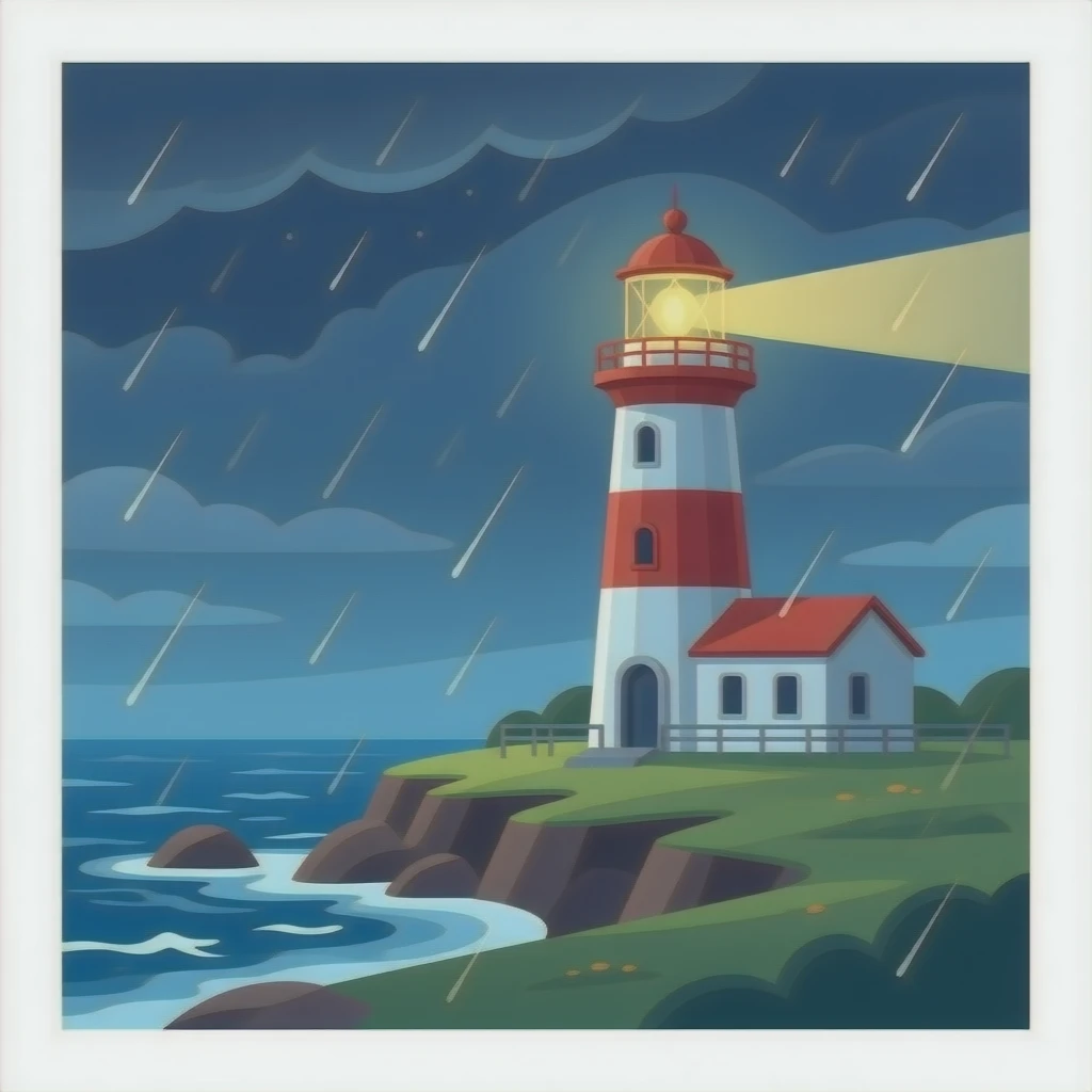 A lighthouse emoji