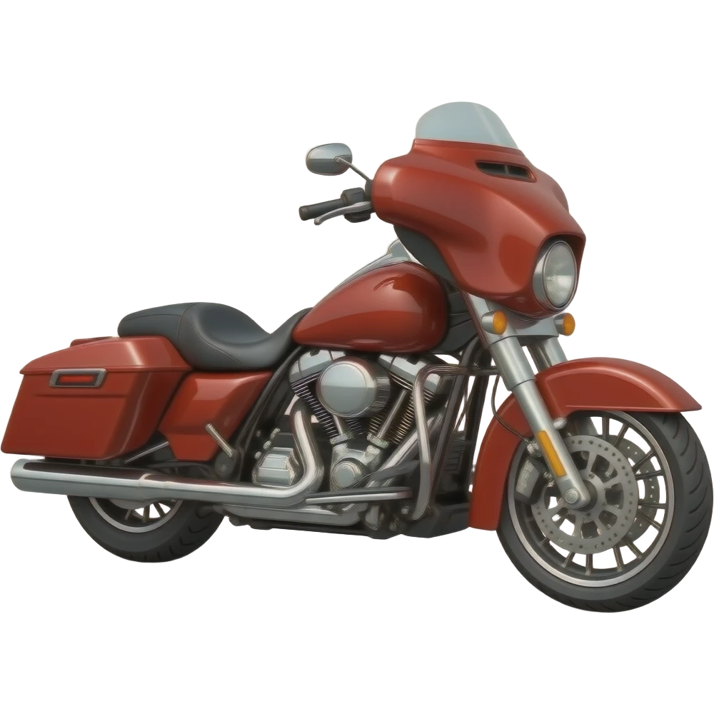 2018 Harley Davidson red Triglide emoji