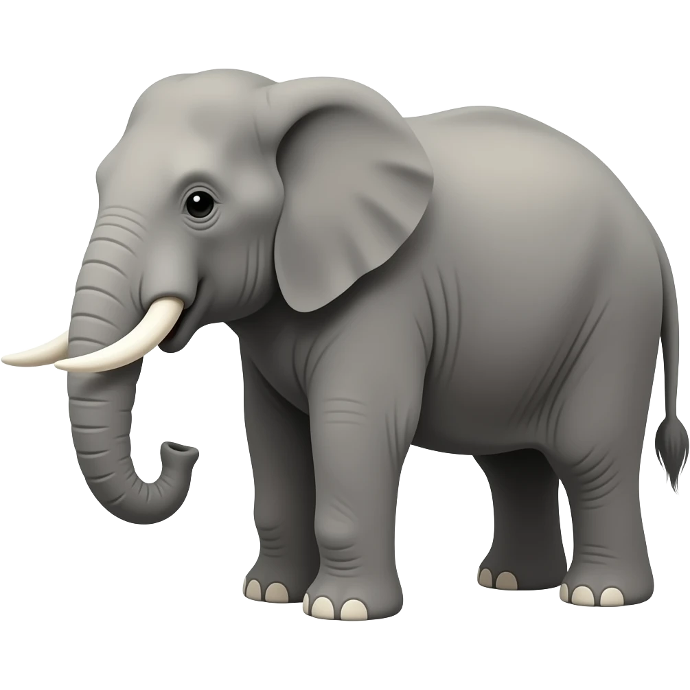 Elephant sounds moo emoji