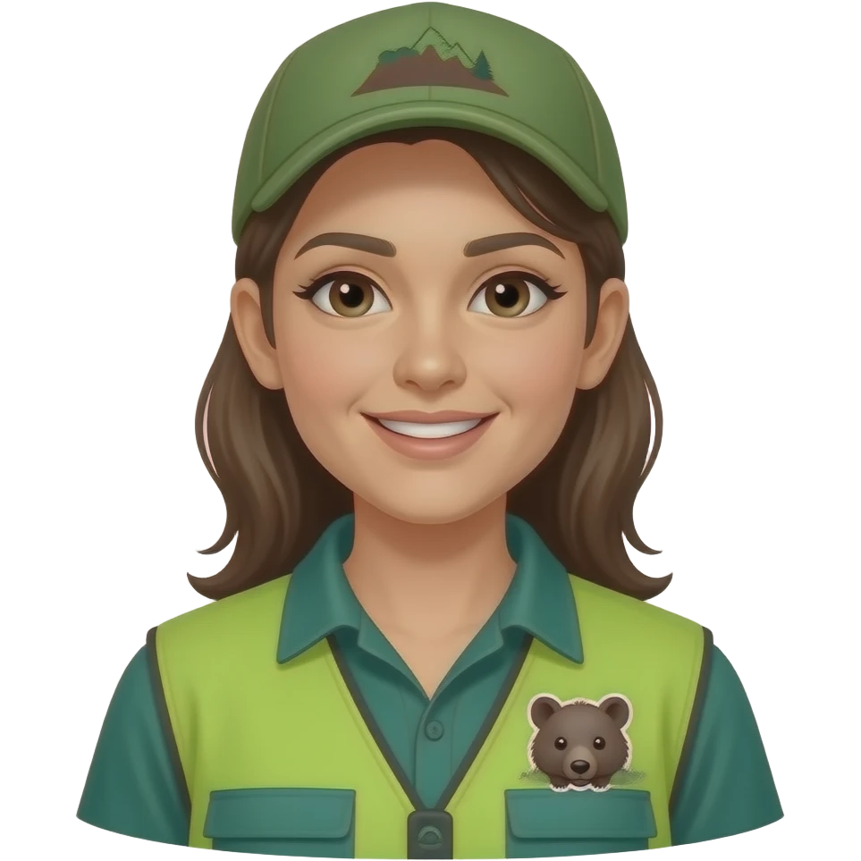 Kentlyn Bushcare volunteer with wombat logo patch emoji