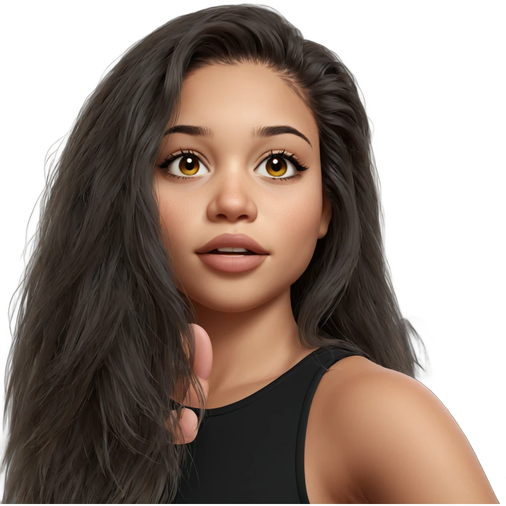 realistic portrait of a girl emoji