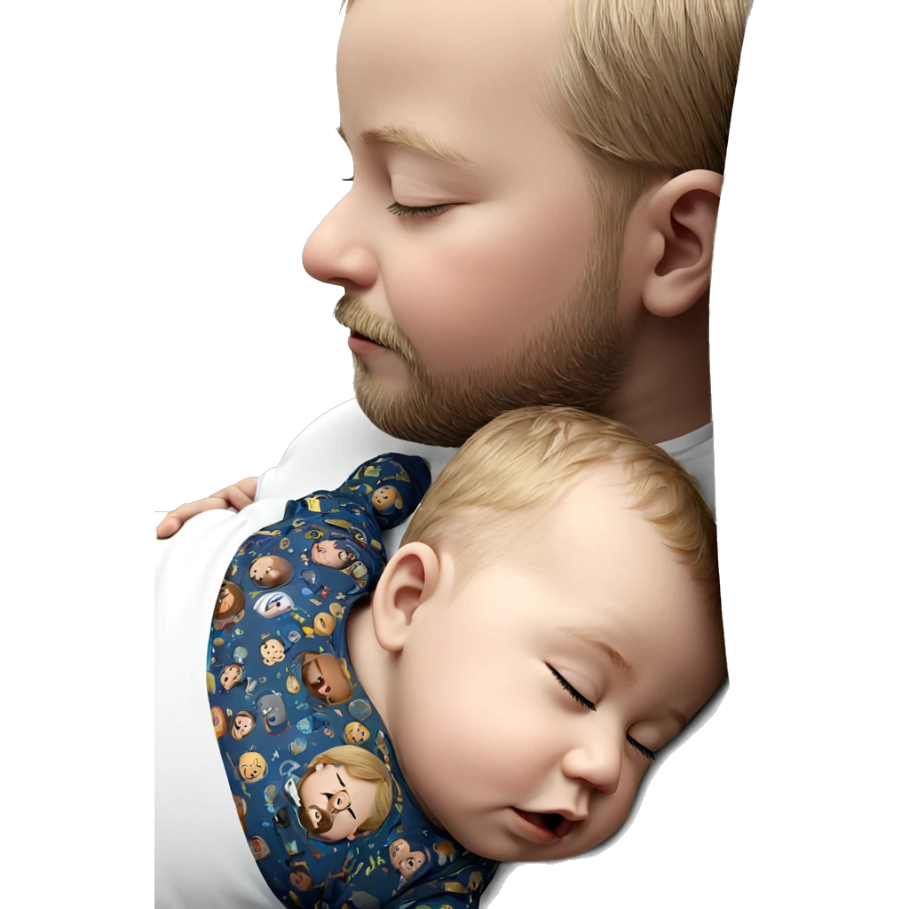 sleeping boys with beards emoji