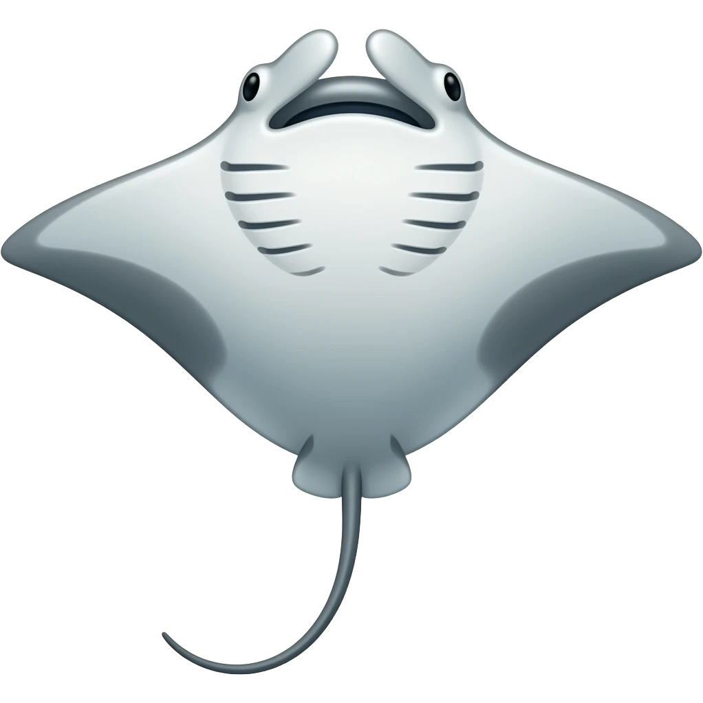 Raie manta emoji