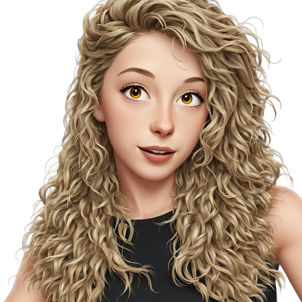 realistic portrait of girl emoji