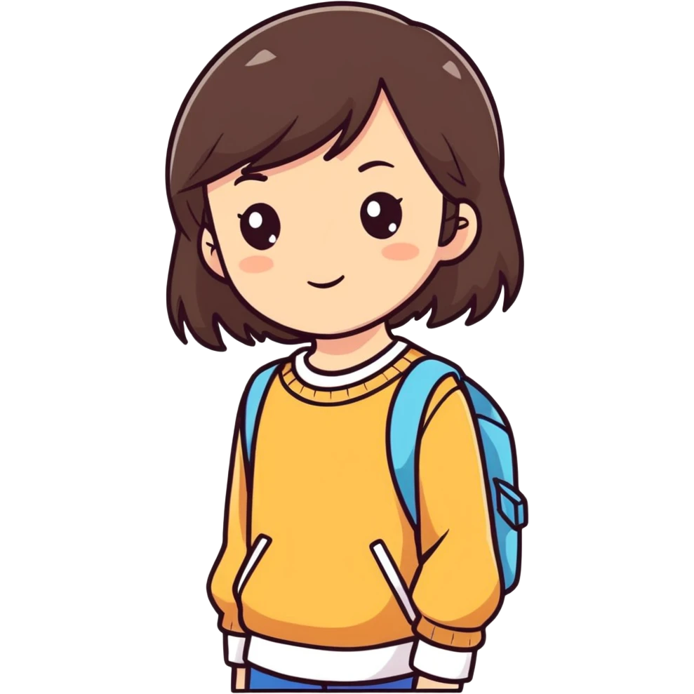 Beautiful girl with dark brown hair emoji