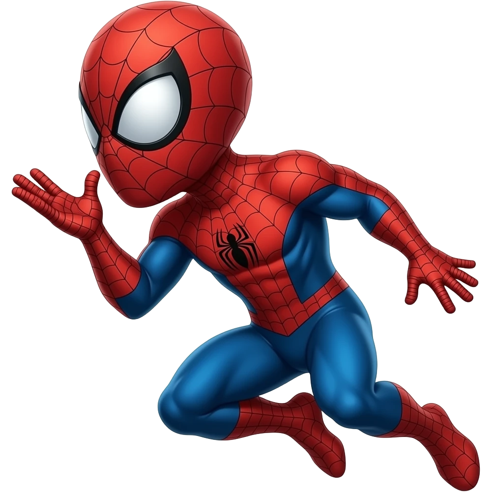 giving flying kisses by a spider man emoji