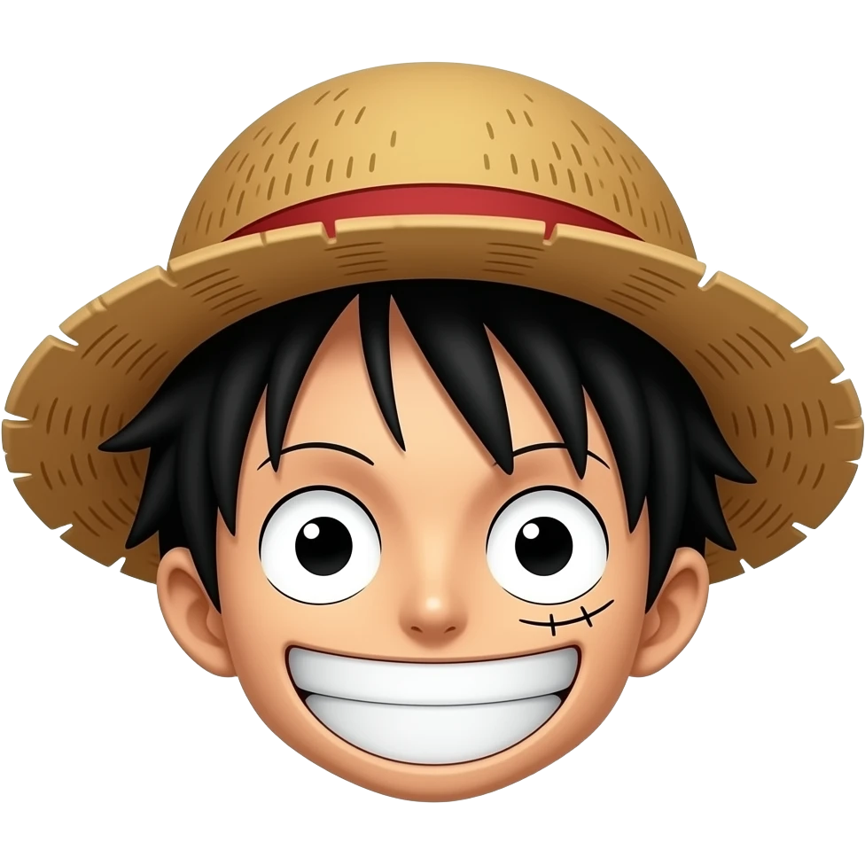 Straw hat of luffy emoji