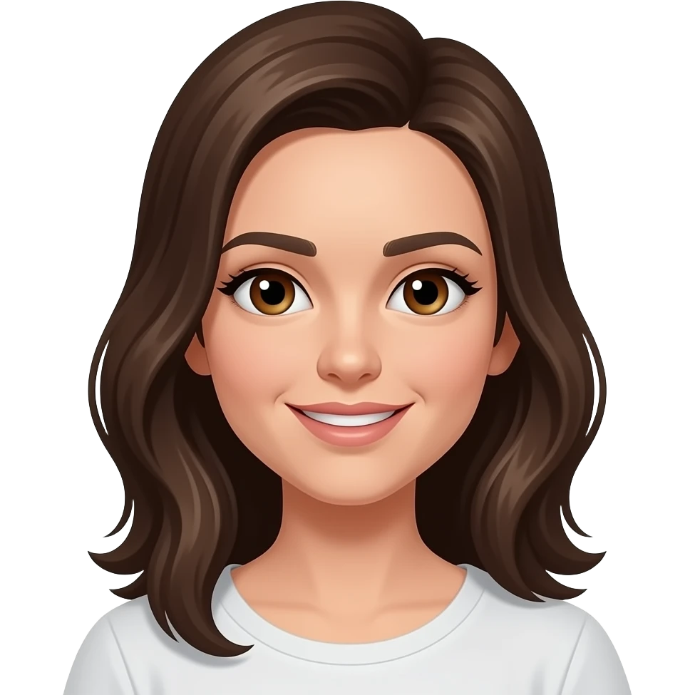 Kahverengi gözlü, kumral emoji