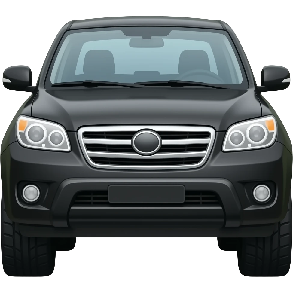 Black thar car emoji