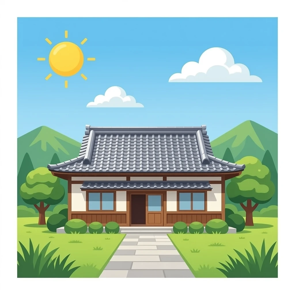 Japanese house old style emoji