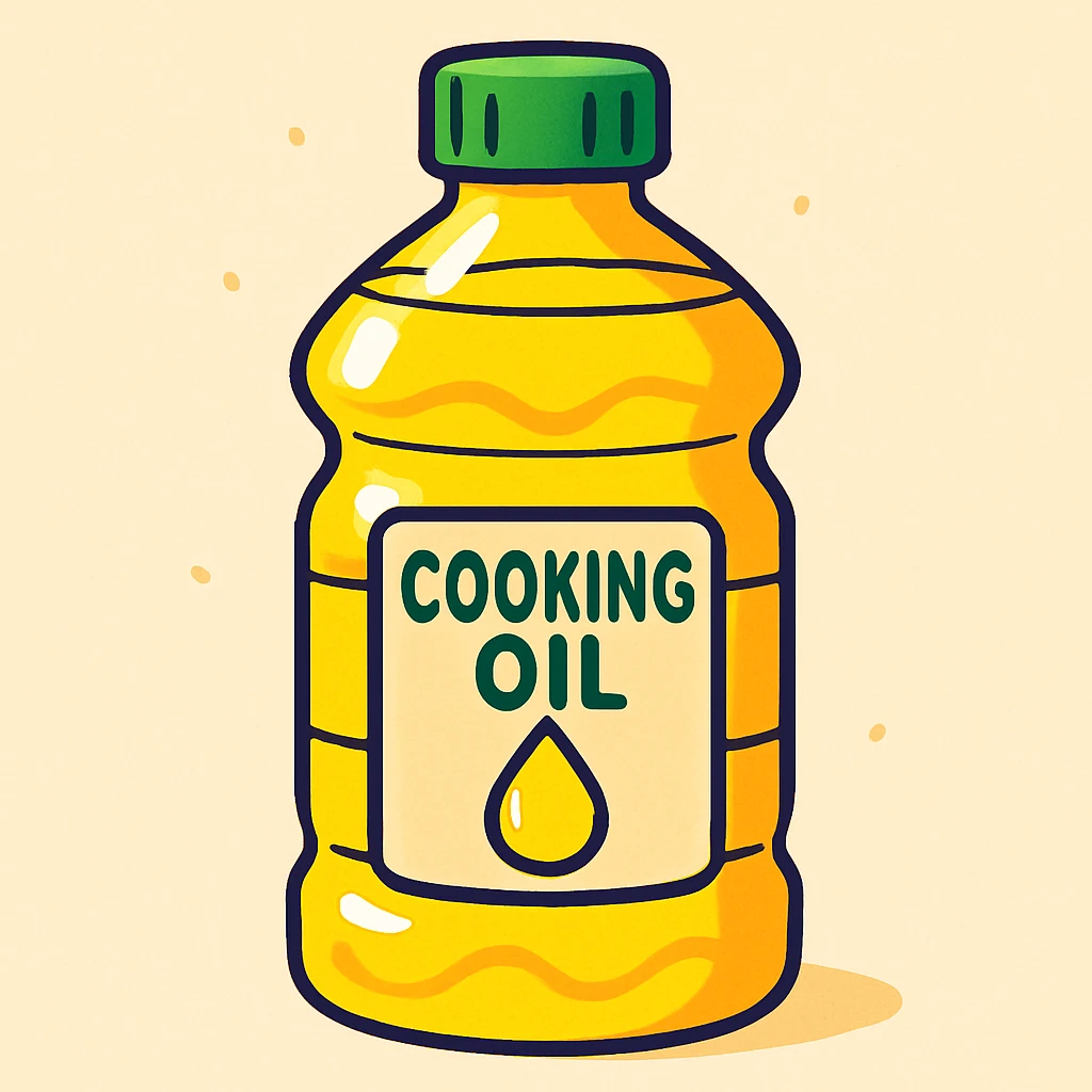 a bottle of cooking oil, cartoon style emoji