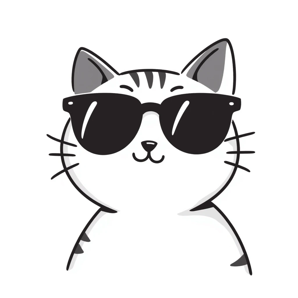 cat wearing sunglasses emoji