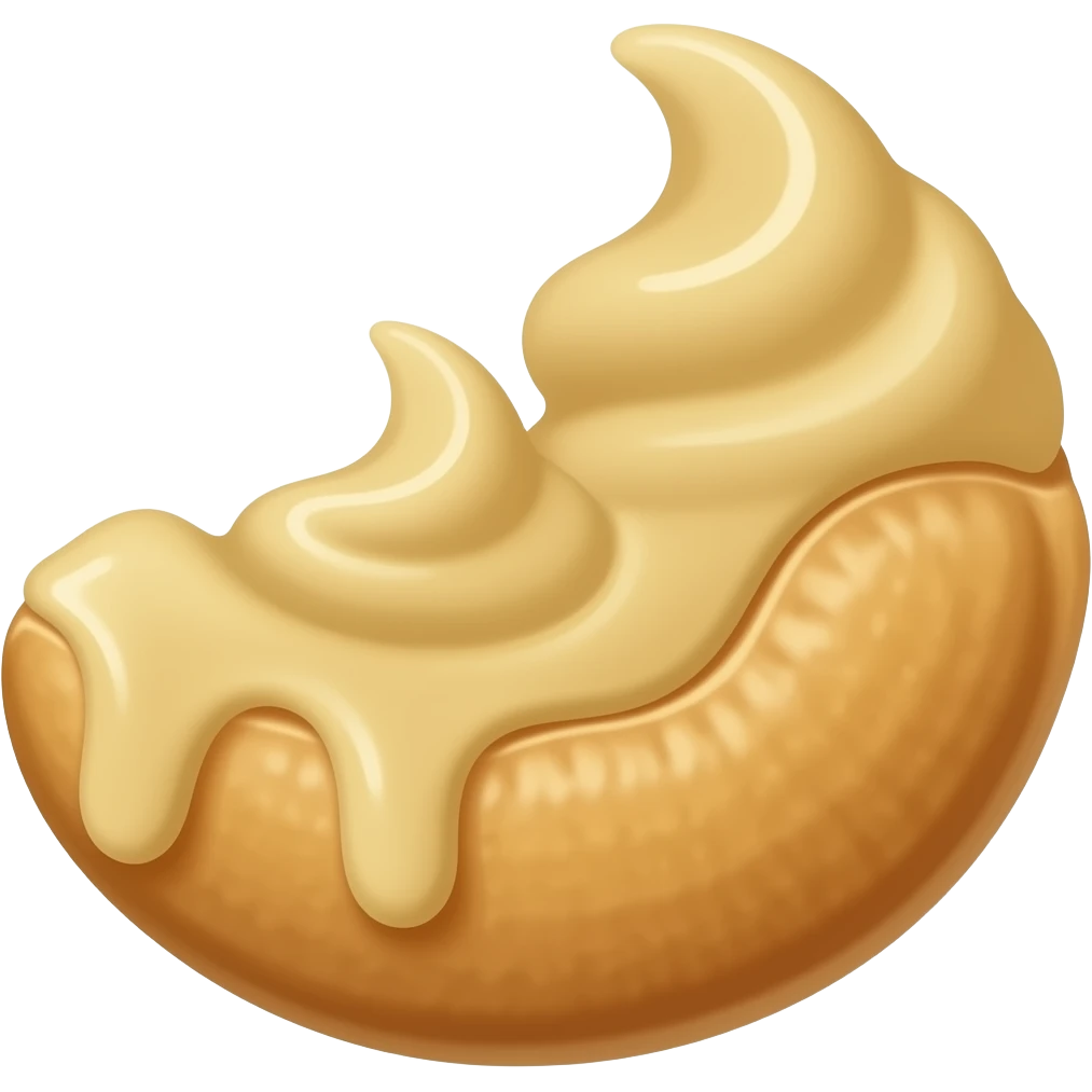 cashew nut turning into nut butter emoji