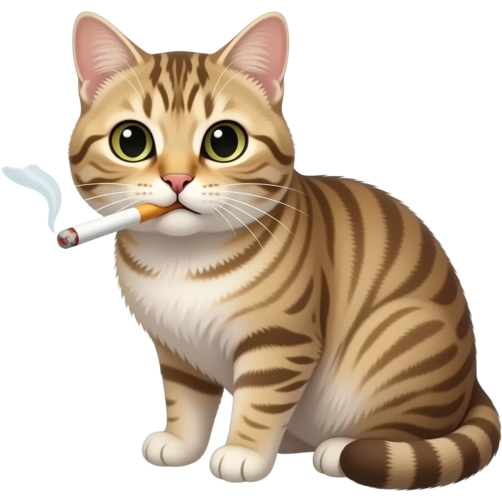 cat smokeng emoji