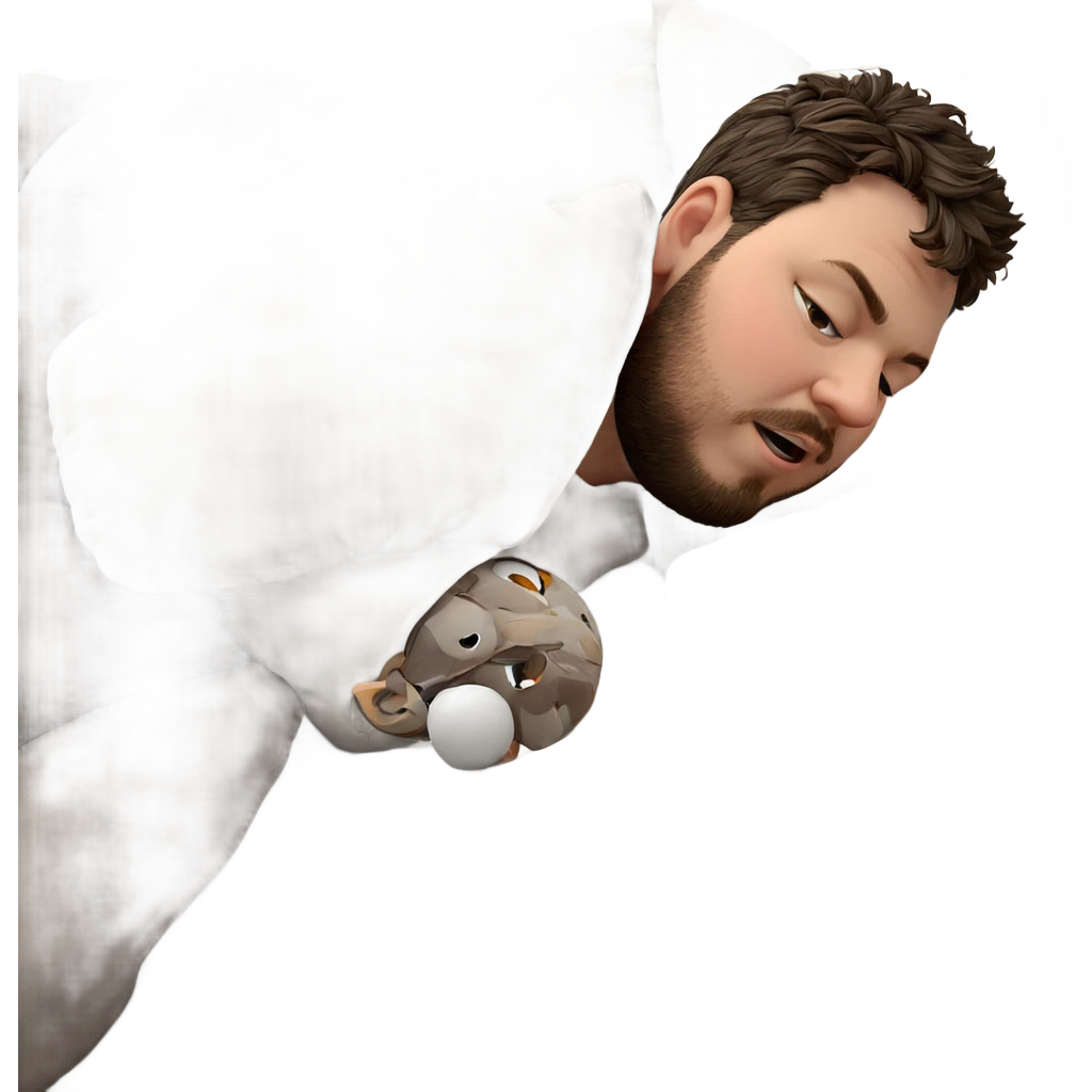 dreaming on a cozy bed emoji