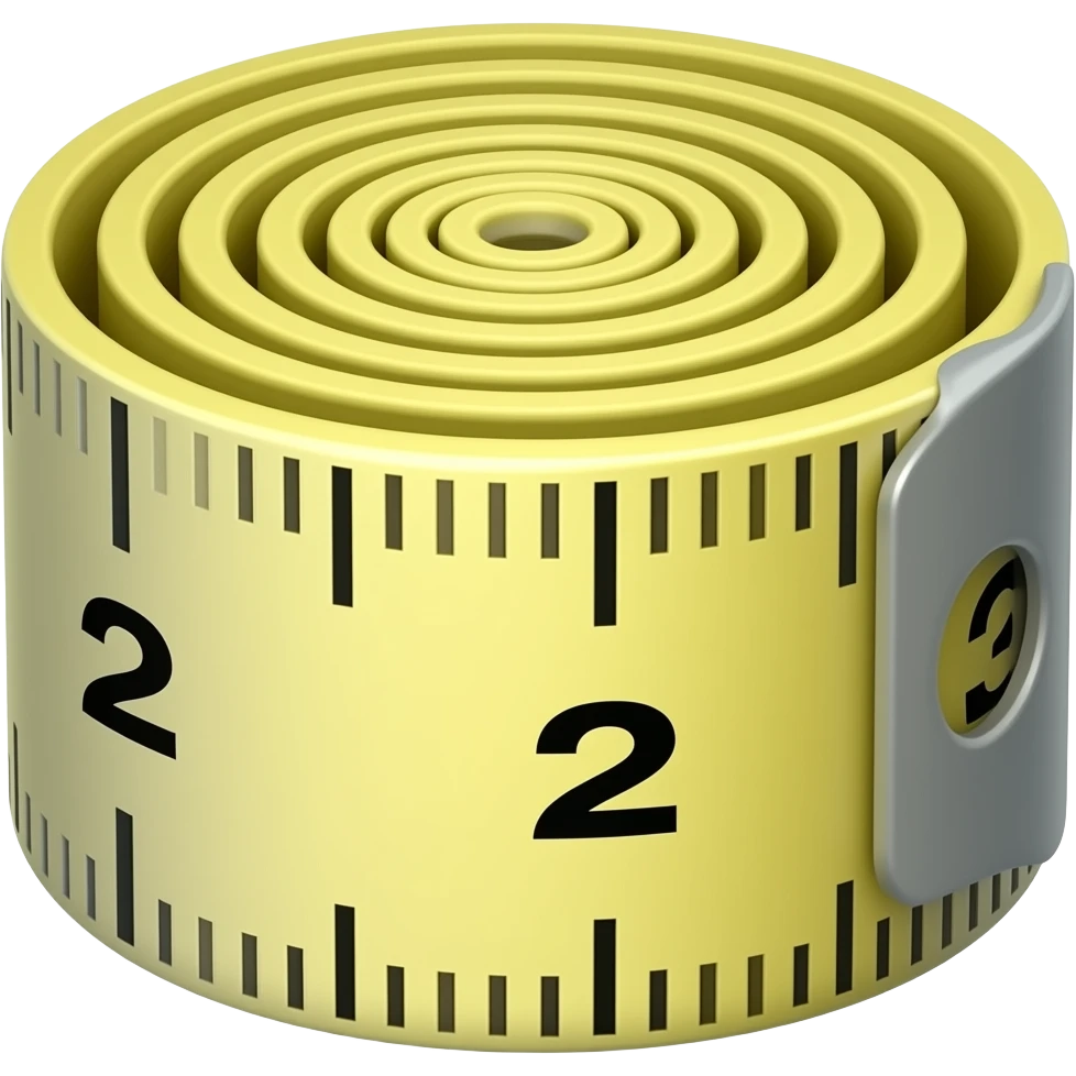 cinta metrica costura sin hebilla estirada no enrollada emoji