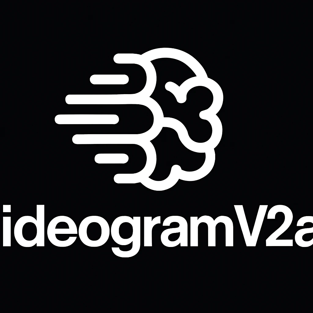 recreate this logo with text of "ideogram V2a", MAKE IT FIT IN SQAURE  emoji