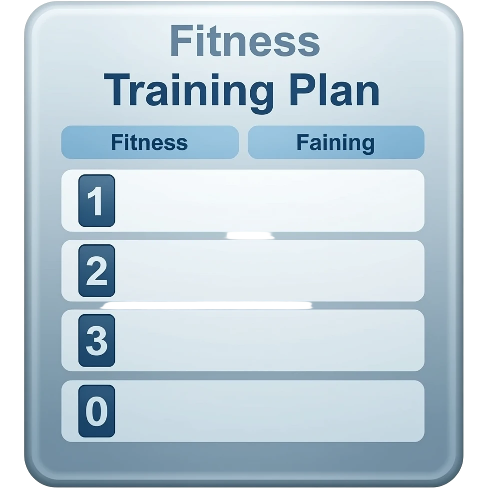 fitness trainingsplan emoji