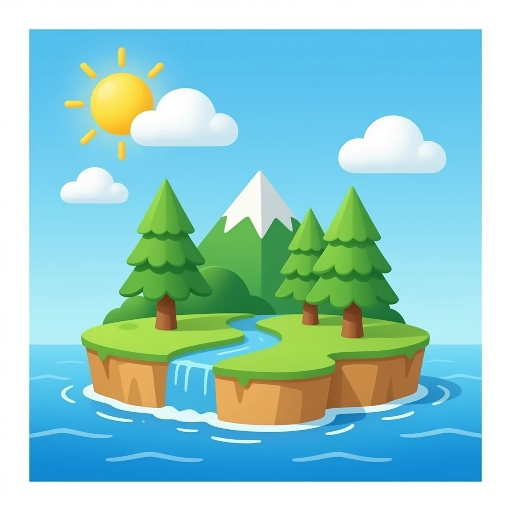 new island discovered emoji