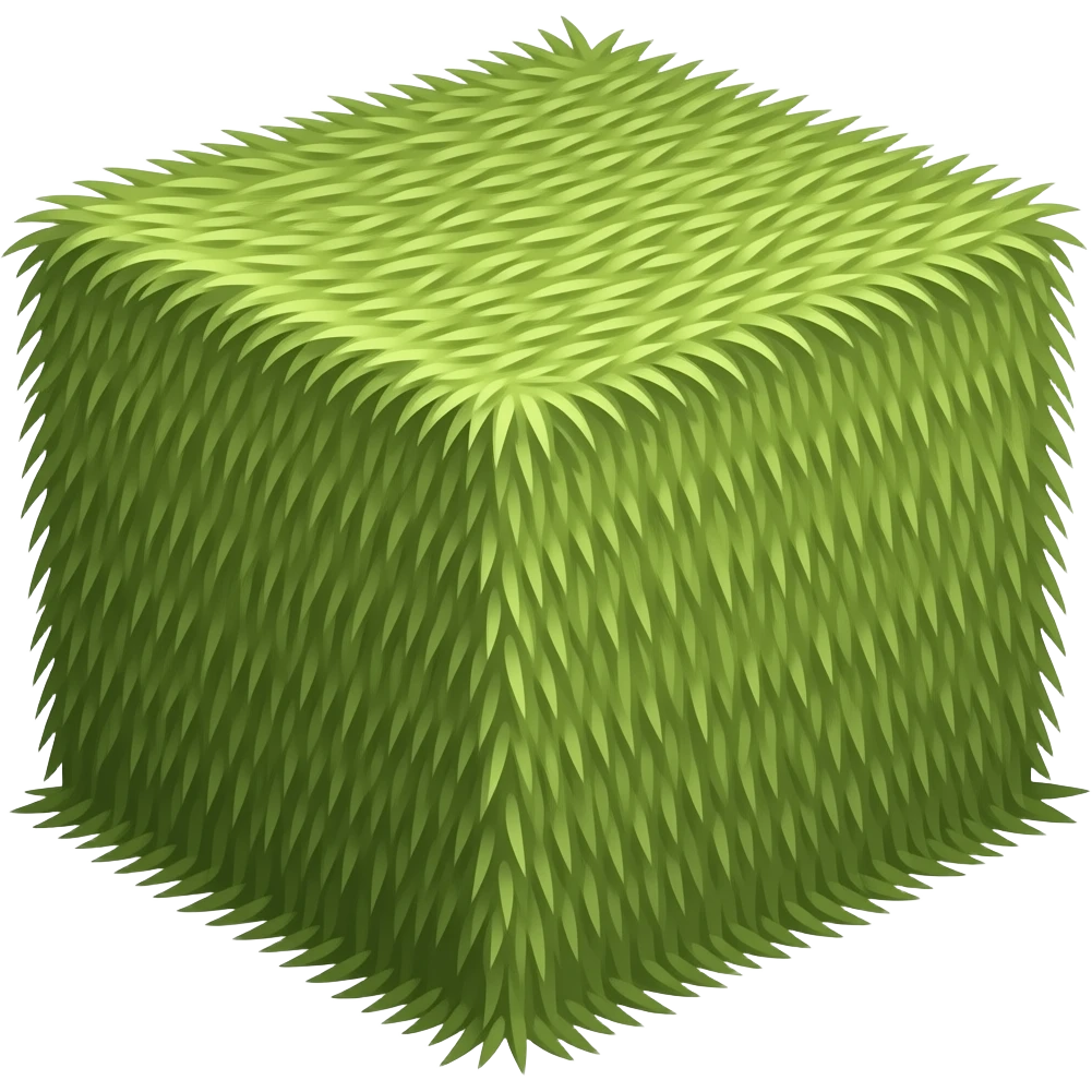 Rectangle bale of green hay emoji