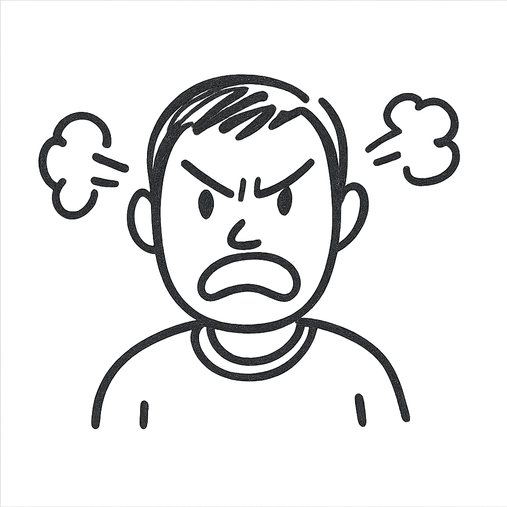 angry man emoji