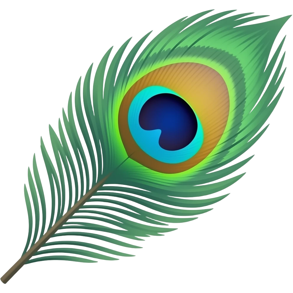 Peocock feather emoji
