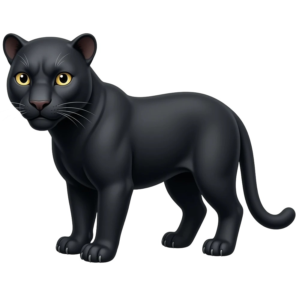 Black panther Animal emoji