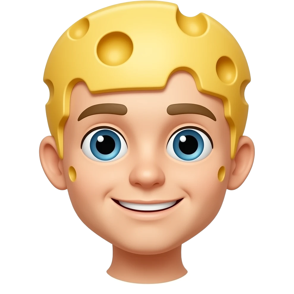 swiss cheese boy emoji