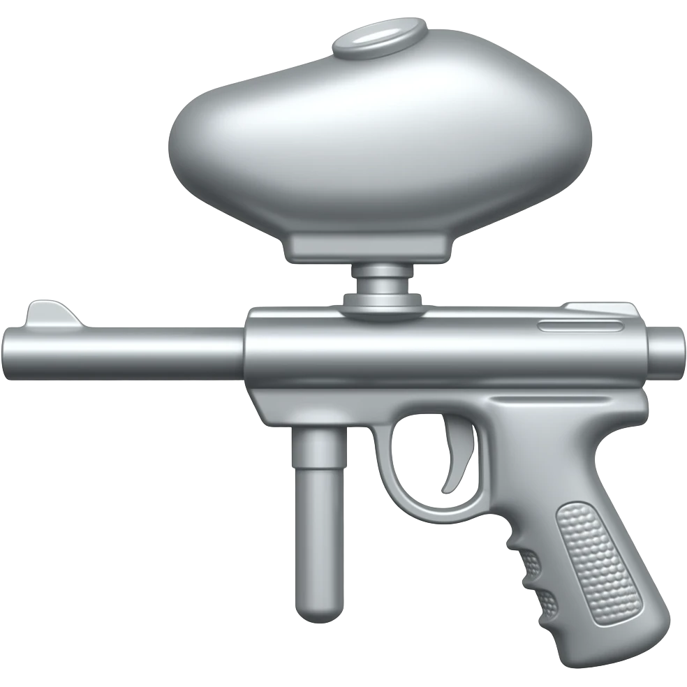 Silver paintball emoji