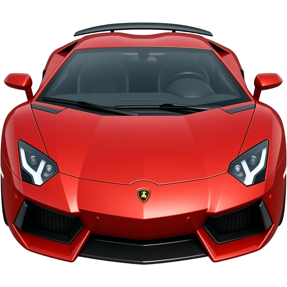 red aventador lamborghini emoji