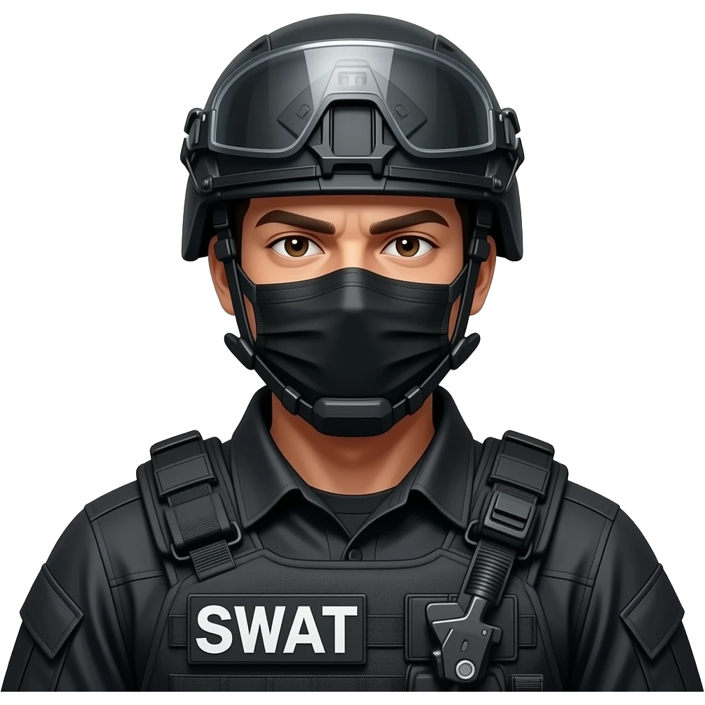 A swat guy that is leaveing emoji