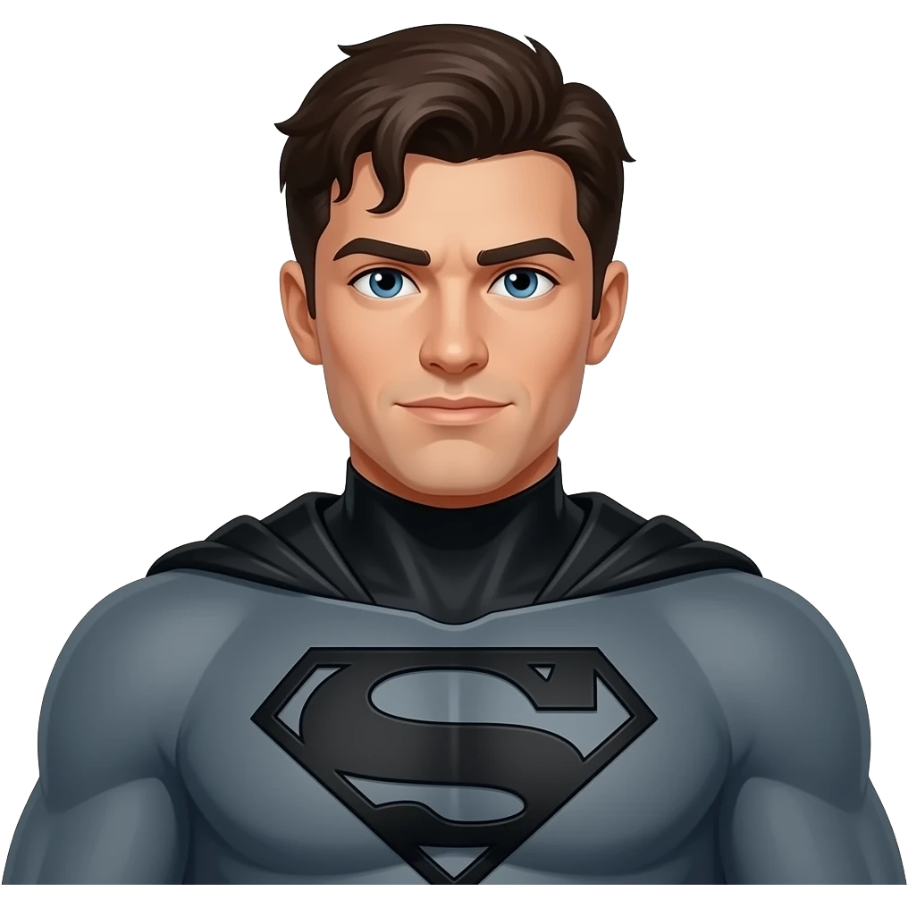 Create an emoji of the black bolt superhero emoji