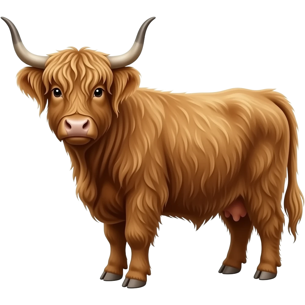 Highland cow male emoji