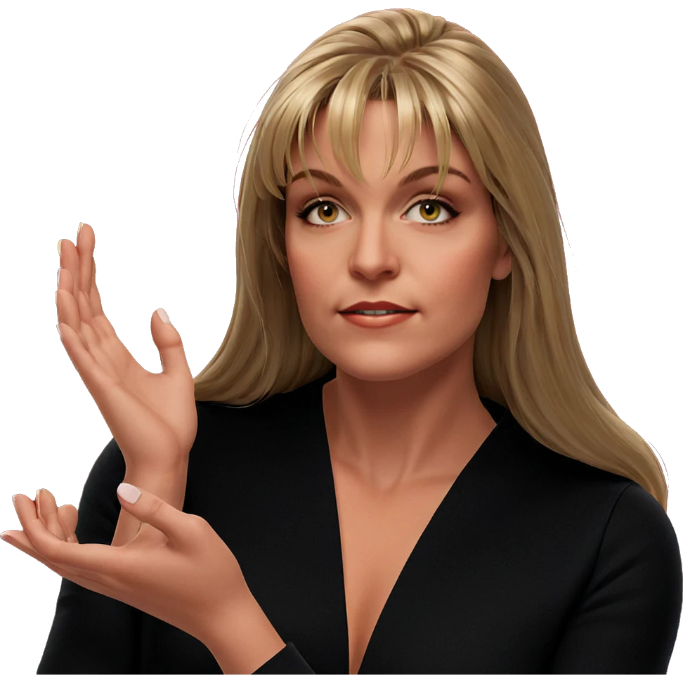 blonde girl with long hair emoji