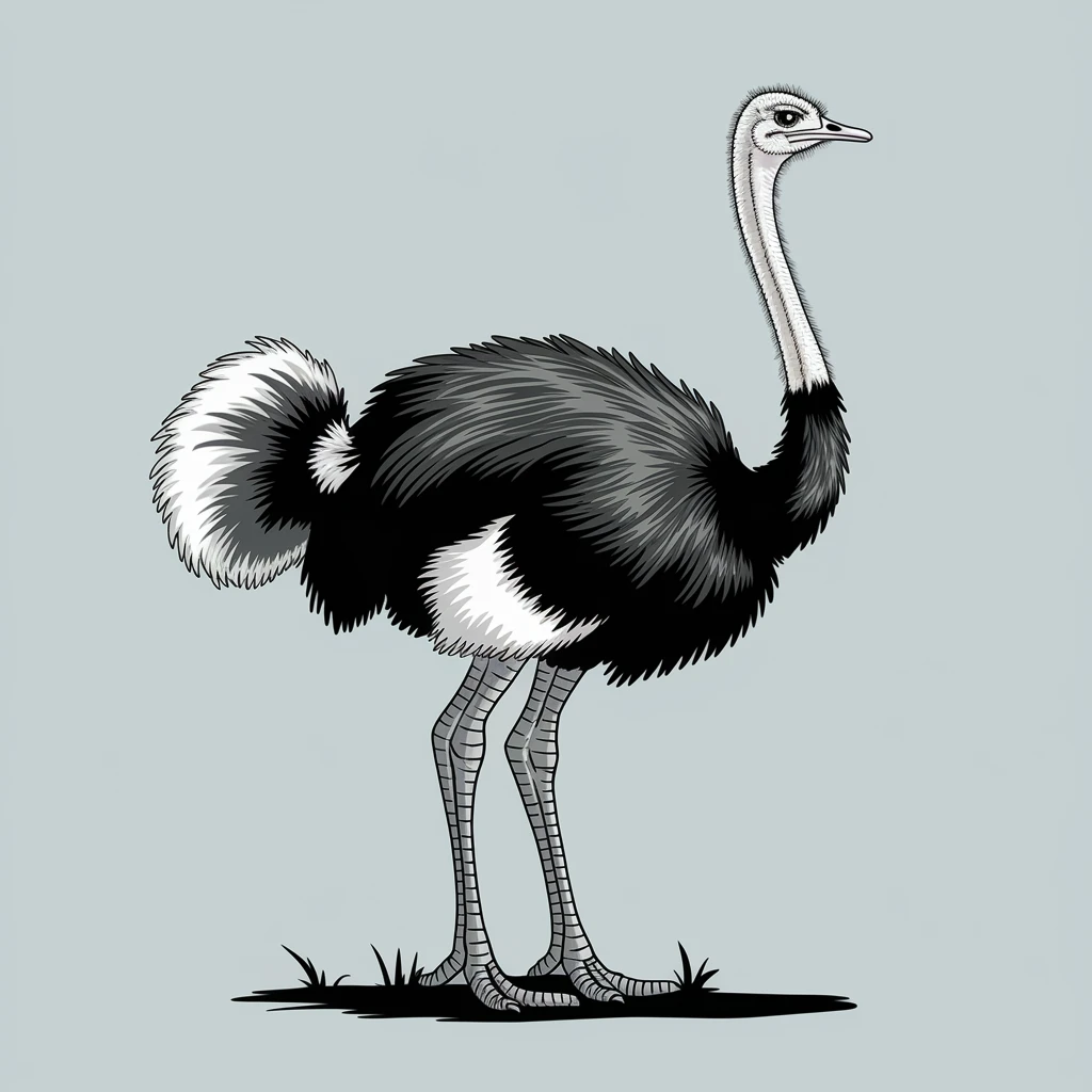 Ostrich emoji
