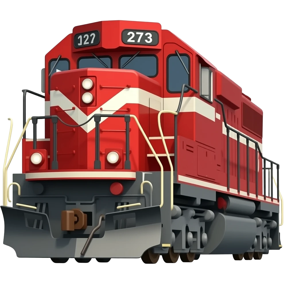 Vibrant pc game red locomotive emoji
