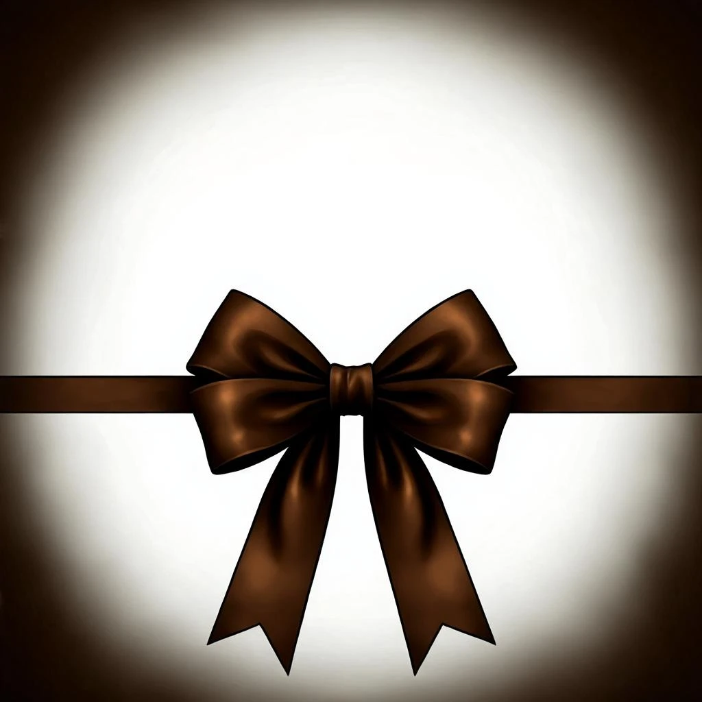 brown goth bow remove background emoji