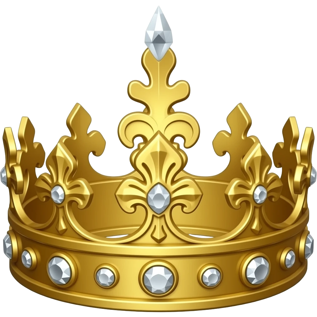 Corona laureada de oro y diamantes del dios Emperador de Warhammer 40k emoji