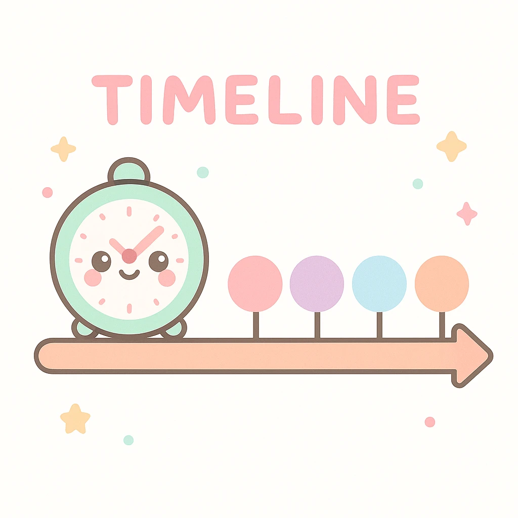 "Timeline", "history" emoji