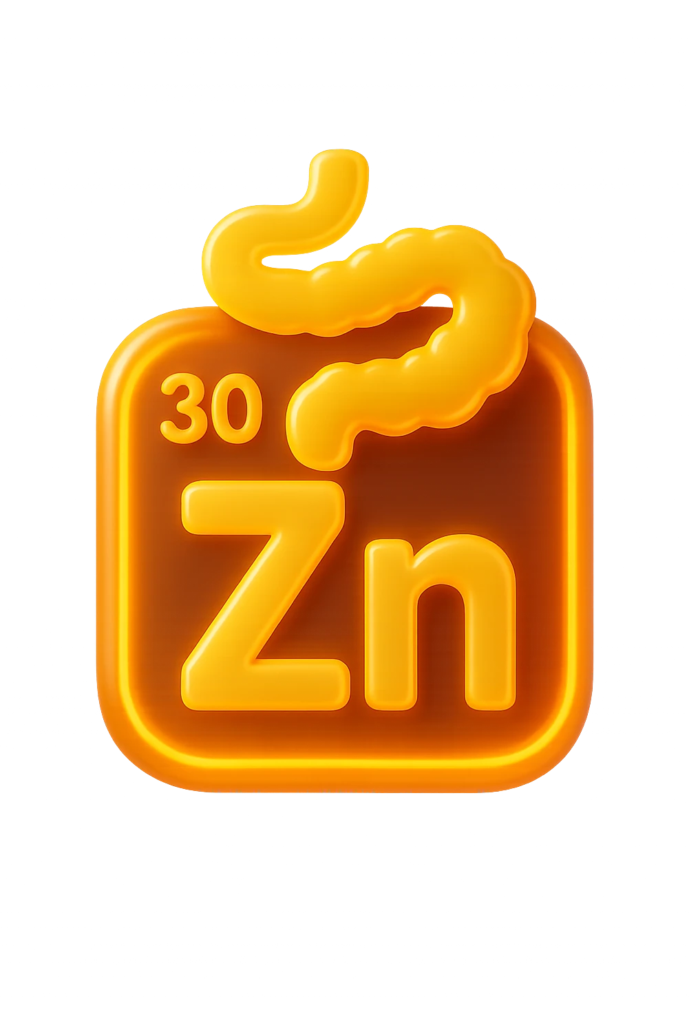 emoji 3d stile iphone di zinco che rigenera l'intestino 3d emoji