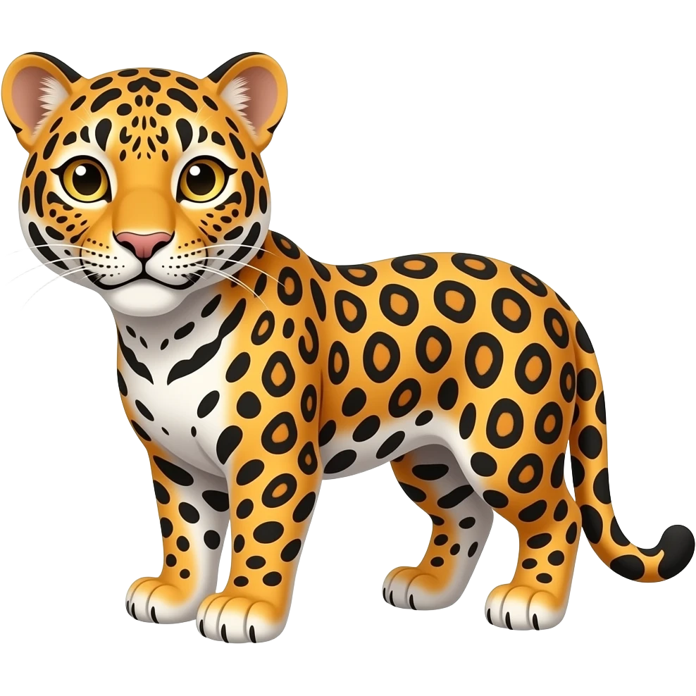 Cartoon jaguar emoji