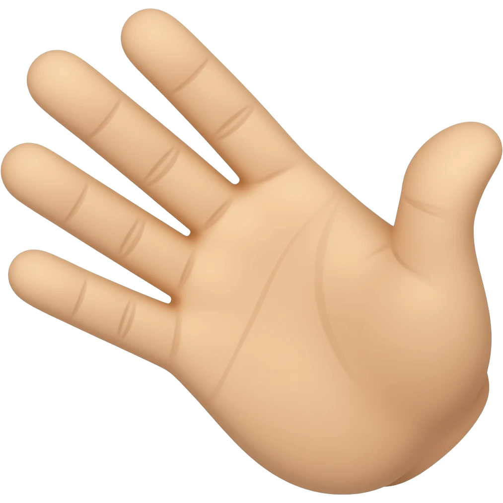 A hand emoji