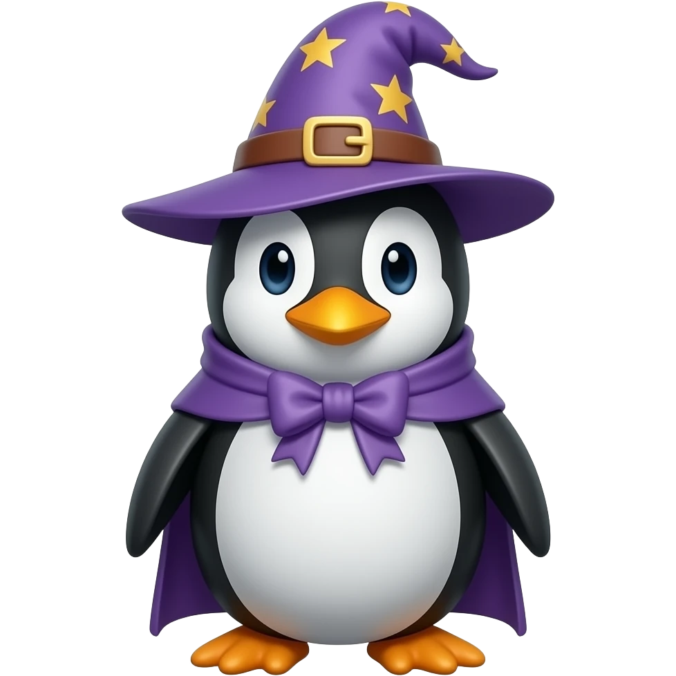 Penguin Wizard emoji