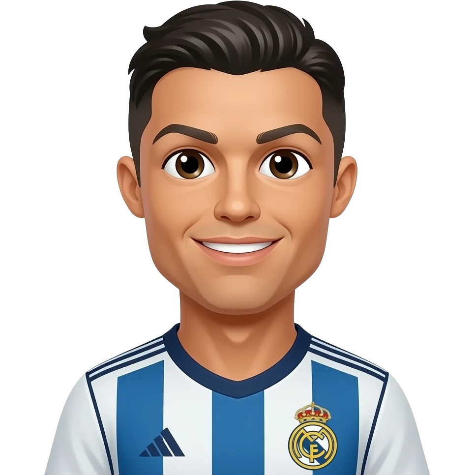 Ronaldo doing the zoo emoji