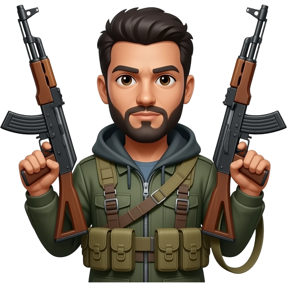 Zemour  avec des mitraillette emoji