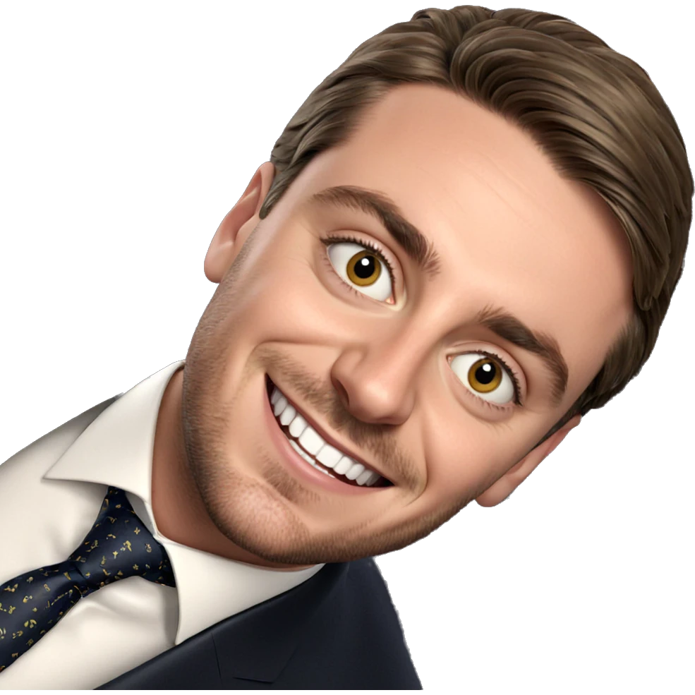 smiling boy in formal attire emoji